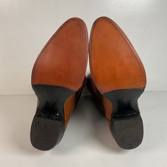1970s Tony Lama Cowboy Boots 12 D Gold Label USA Made - Picture 2 of 16